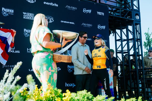 Caitlin Simmers, WSL Finals 2024, Trestles, Califórnia (EUA). Foto: WSL / Thiago Diz.