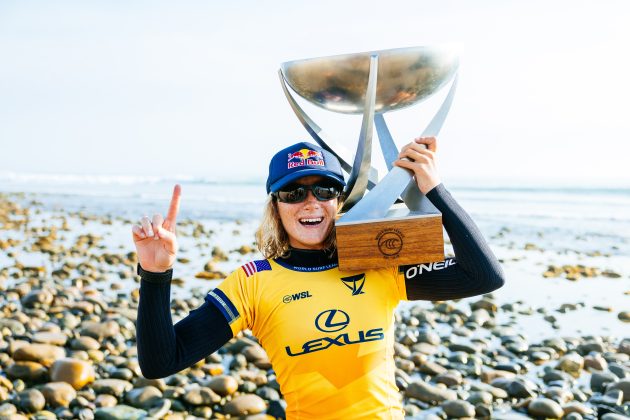 Caitlin Simmers, WSL Finals 2024, Trestles, Califórnia (EUA). Foto: WSL / Pat Nolan.