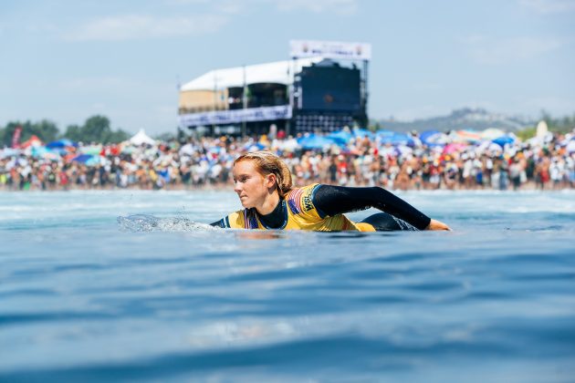 Caitlin Simmers, WSL Finals 2024, Trestles, Califórnia (EUA). Foto: WSL / Heff.