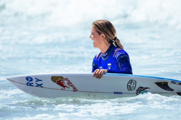 Caroline Marks, WSL Finals 2024, Trestles, Califórnia (EUA). Foto: WSL / Pat Nolan.