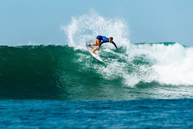 Caroline Marks, WSL Finals 2024, Trestles, Califórnia (EUA). Foto: WSL / Heff.