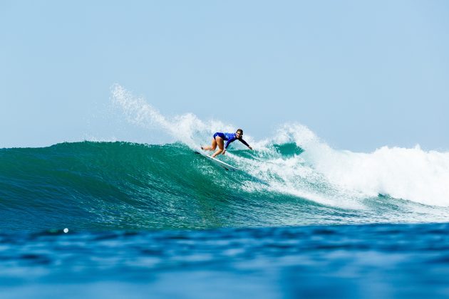 Caroline Marks, WSL Finals 2024, Trestles, Califórnia (EUA). Foto: WSL / Heff.