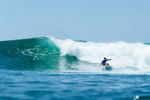 Caroline Marks, WSL Finals 2024, Trestles, Califórnia (EUA). Foto: WSL / Heff.