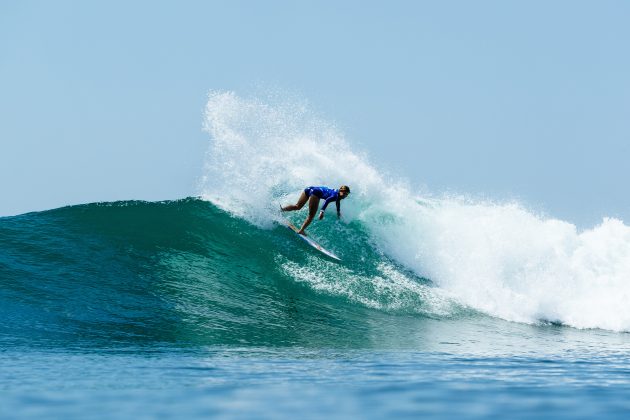 Caroline Marks, WSL Finals 2024, Trestles, Califórnia (EUA). Foto: WSL / Heff.