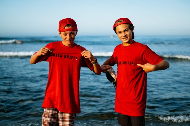 Torcida do Griffin Colapinto, WSL Finals 2024, Trestles, Califórnia (EUA). Foto: WSL / Thiago Diz.