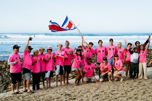 Torcida da Brisa Hennessy, WSL Finals 2024, Trestles, Califórnia (EUA). Foto: WSL / Thiago Diz.