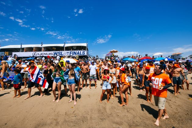 Público, WSL Finals 2024, Trestles, Califórnia (EUA). Foto: WSL / Thiago Diz.