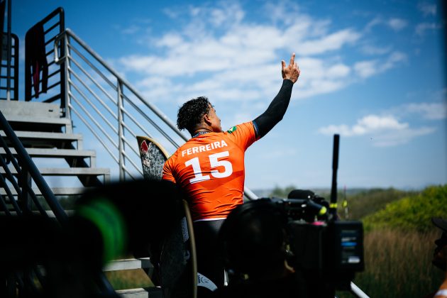 Italo Ferreira, WSL Finals 2024, Trestles, Califórnia (EUA). Foto: WSL / Thiago Diz.