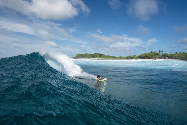 Carissa Moore, Four Seasons Maldives Surfing Championships Trophy, Sultans, Maldivas. Foto: Jon Frank.