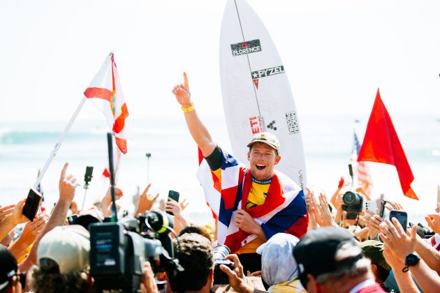 John John Florence, WSL Finals 2024, Trestles, Califórnia (EUA). Foto: WSL / Heff.