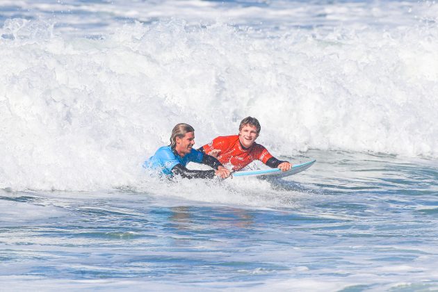 Kian Martin e Luke Thompson, Ericeira Pro 2024, Ribeira D'Ilhas, Portugal. Foto: WSL / Masurel.