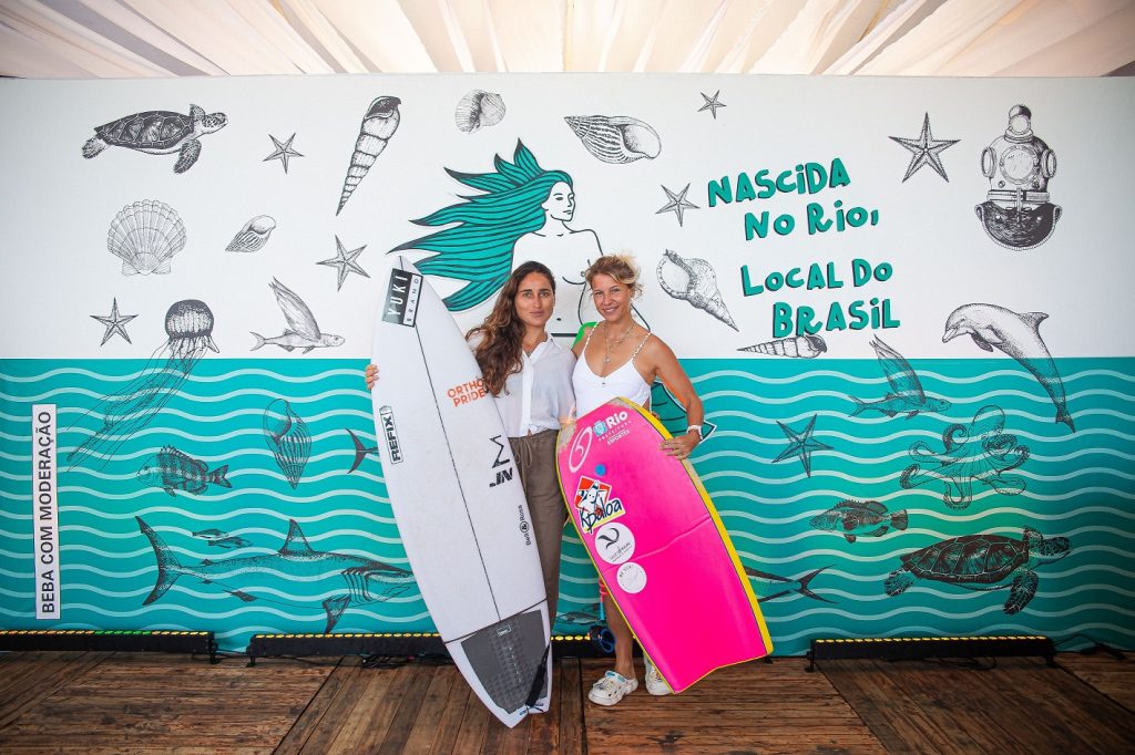 Michelle des Bouillons e Nicolle Calheiros durante Rio Delas.