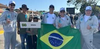 Equipe brasileira dá show