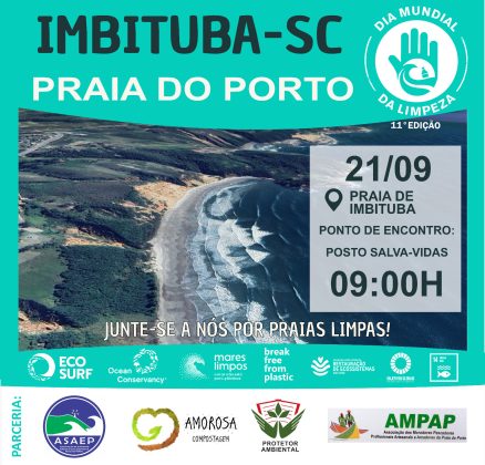 Dia Mundial da Limpeza, Imbituba (SC). Foto: Divulgação.