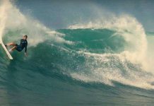 Primeiro swell em Sunset