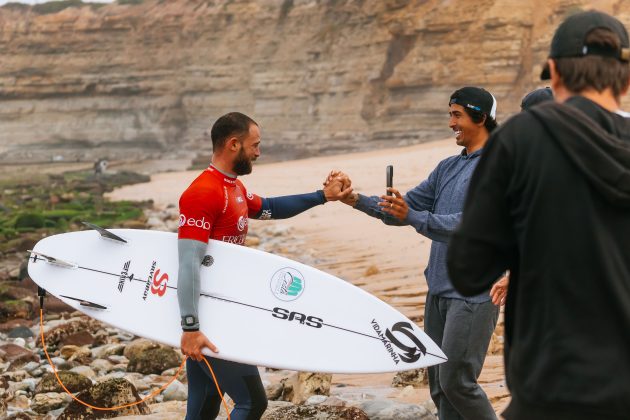 Alejo Muniz e Miguel Pupo, Ericeira Pro 2024, Ribeira D'Ilhas, Portugal. Foto: WSL / Manel Geada.