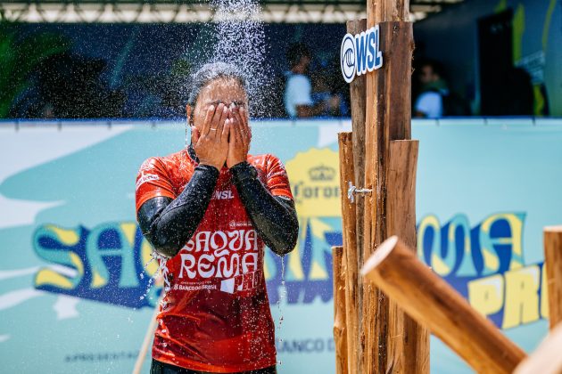 Amuro Tszuki, Corona Saquarema Pro 2024, Itaúna, Rio de Janeiro. Foto: WSL / Thiago Diz.