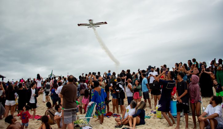 Esquadrilha Ceu, Corona Saquarema Pro 2024, Praia de Itaúna (RJ). Foto: Esquadrilha Ceu.