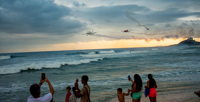 Esquadrilha Ceu, Corona Saquarema Pro 2024, Praia de Itaúna (RJ). Foto: Esquadrilha Ceu.