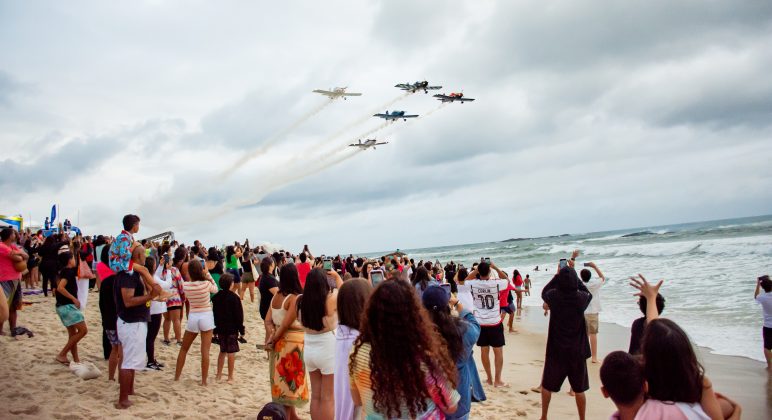 Esquadrilha Ceu, Corona Saquarema Pro 2024, Praia de Itaúna (RJ). Foto: Esquadrilha Ceu.