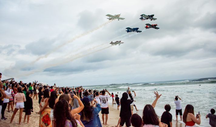 Esquadrilha Ceu, Corona Saquarema Pro 2024, Praia de Itaúna (RJ). Foto: Esquadrilha Ceu.