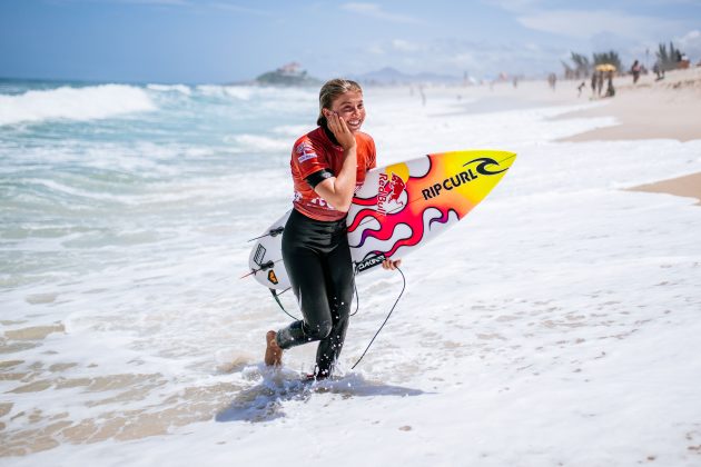 Erin Brooks, Corona Saquarema Pro 2024, Itaúna, Rio de Janeiro. Foto: WSL / Thiago Diz.