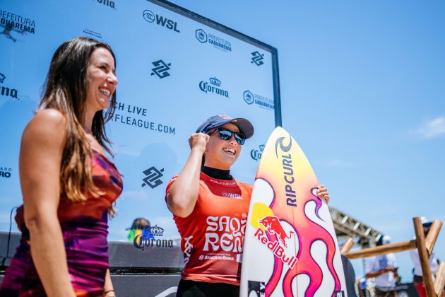 Erin Brooks, Corona Saquarema Pro 2024, Itaúna, Rio de Janeiro. Foto: WSL / Thiago Diz.