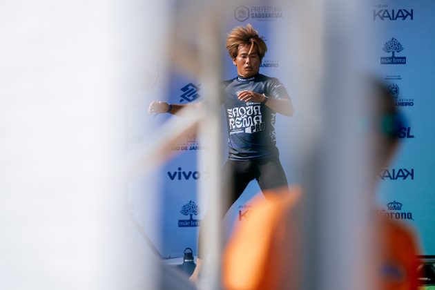 Hiroto Ohhara, Corona Saquarema Pro 2024, Itaúna, Rio de Janeiro. Foto: WSL / Thiago Diz.