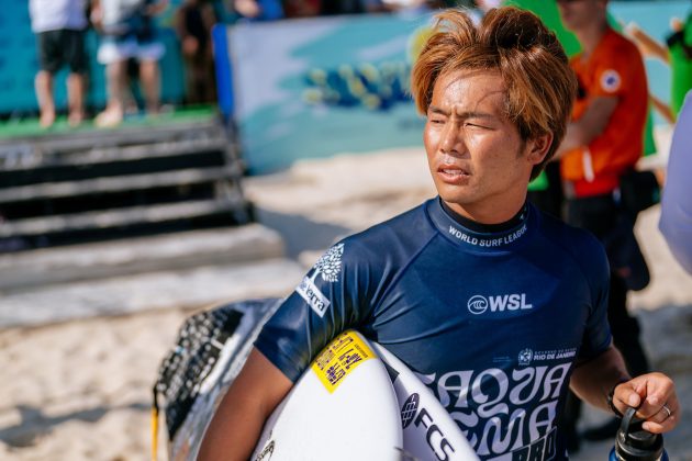 Hiroto Ohhara, Corona Saquarema Pro 2024, Itaúna, Rio de Janeiro. Foto: WSL / Thiago Diz.