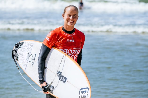 Isabella Nichols, Corona Saquarema Pro 2024, Itaúna, Rio de Janeiro. Foto: WSL / Thiago Diz.