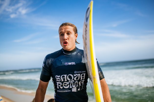 Jacob Willcox, Corona Saquarema Pro 2024, Itaúna, Rio de Janeiro. Foto: WSL / Thiago Diz.