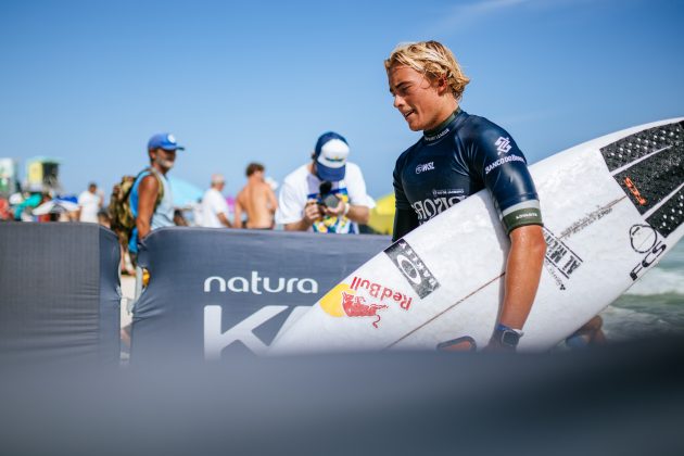 Jarvis Earle, Corona Saquarema Pro 2024, Itaúna, Rio de Janeiro. Foto: WSL / Thiago Diz.