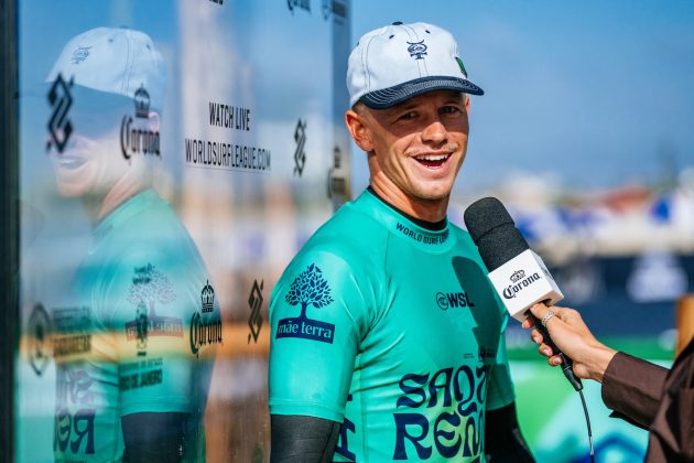 Joel Vaughan, Corona Saquarema Pro 2024, Itaúna, Rio de Janeiro. Foto: WSL / Thiago Diz.