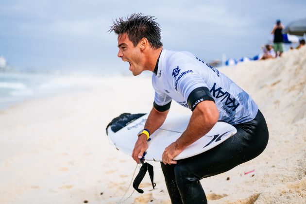 Kade Matson, Corona Saquarema Pro 2024, Itaúna, Rio de Janeiro. Foto: WSL / Thiago Diz.