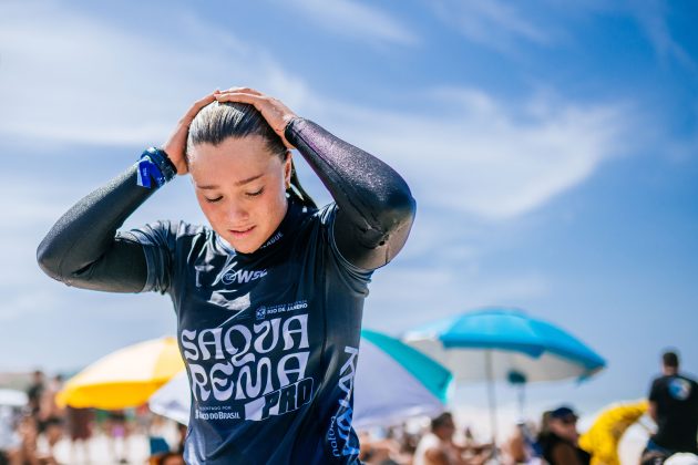 Laura Raupp, Corona Saquarema Pro 2024, Itaúna, Rio de Janeiro. Foto: WSL / Thiago Diz.