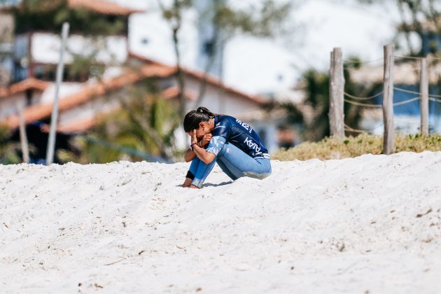 Luana Silva, Corona Saquarema Pro 2024, Itaúna, Rio de Janeiro. Foto: WSL / Thiago Diz.