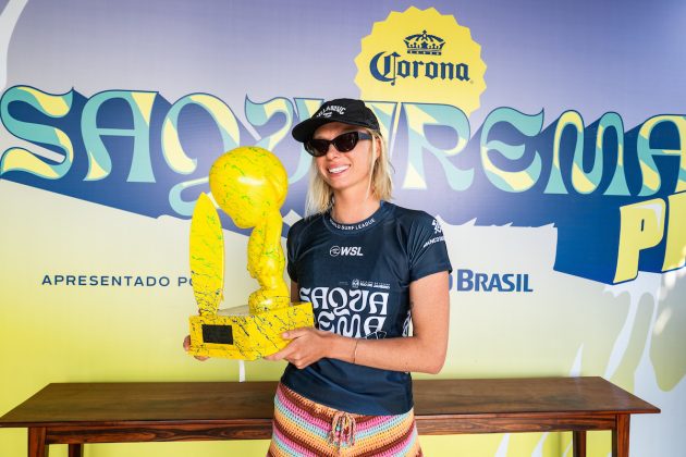 Macy Callaghan, Corona Saquarema Pro 2024, Itaúna, Rio de Janeiro. Foto: WSL / Thiago Diz.