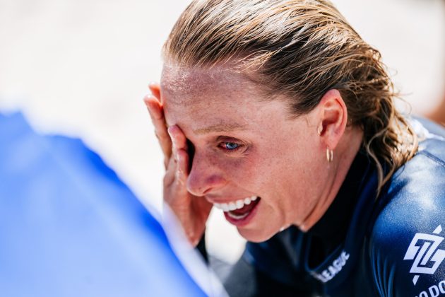 Macy Callaghan, Corona Saquarema Pro 2024, Itaúna, Rio de Janeiro. Foto: WSL / Thiago Diz.