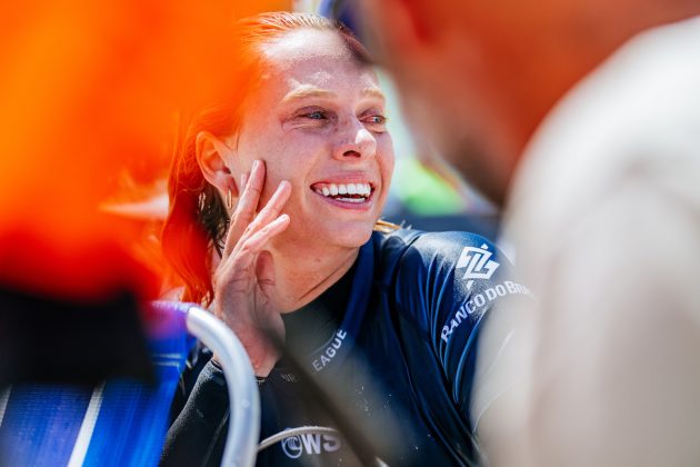 Macy Callaghan, Corona Saquarema Pro 2024, Itaúna, Rio de Janeiro. Foto: WSL / Thiago Diz.