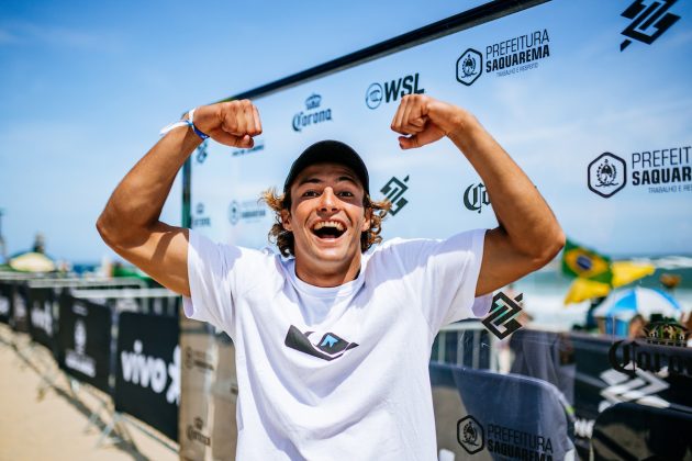 Marco Mignot, Corona Saquarema Pro 2024, Itaúna, Rio de Janeiro. Foto: WSL / Thiago Diz.