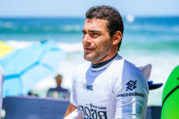 Rafael Teixeira, Corona Saquarema Pro 2024, Itaúna, Rio de Janeiro. Foto: WSL / Thiago Diz.