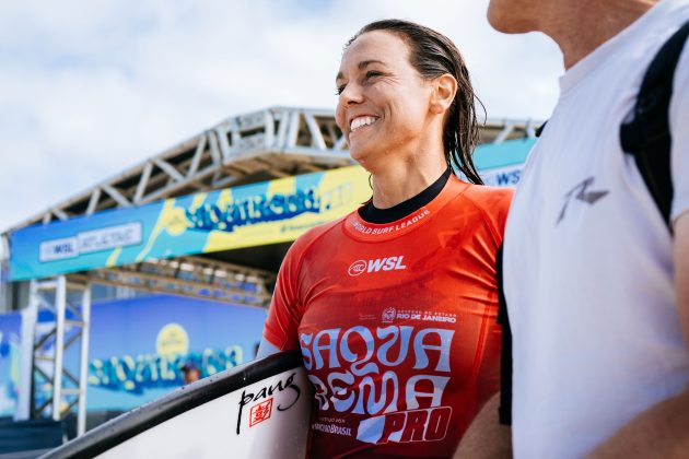 Sally Fitzgibbons, Corona Saquarema Pro 2024, Itaúna, Rio de Janeiro. Foto: WSL / Thiago Diz.