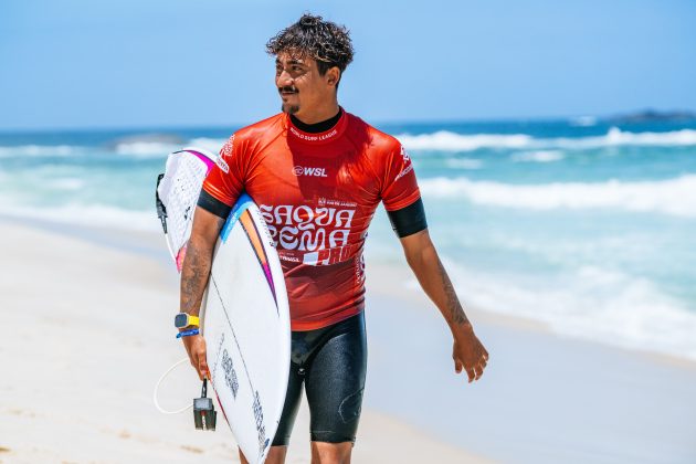 Samuel Pupo, Corona Saquarema Pro 2024, Itaúna, Rio de Janeiro. Foto: WSL / Thiago Diz.