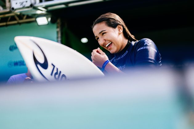 Sophia Medina, Corona Saquarema Pro 2024, Itaúna, Rio de Janeiro. Foto: WSL / Thiago Diz.