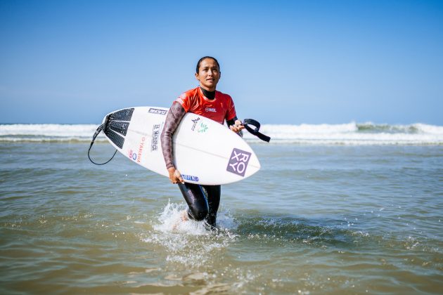 Vahine Fierro, Corona Saquarema Pro 2024, Itaúna, Rio de Janeiro. Foto: WSL / Thiago Diz.