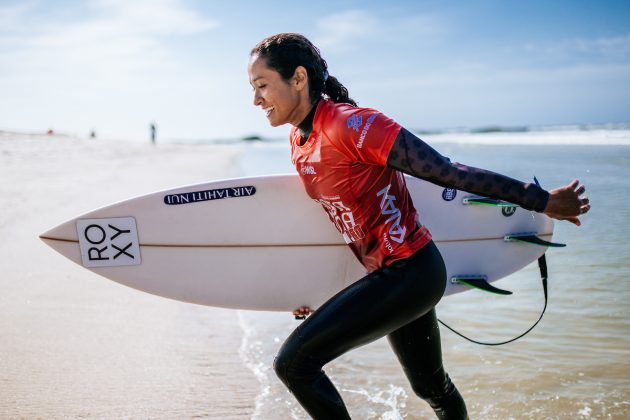 Vahine Fierro, Corona Saquarema Pro 2024, Itaúna, Rio de Janeiro. Foto: WSL / Thiago Diz.