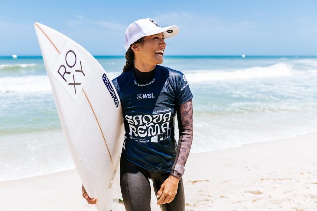 Vahine Fierro, Corona Saquarema Pro 2024, Itaúna, Rio de Janeiro. Foto: WSL / Thiago Diz.