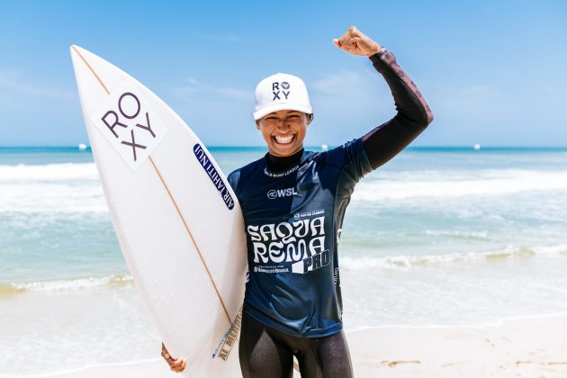 Vahine Fierro, Corona Saquarema Pro 2024, Itaúna, Rio de Janeiro. Foto: WSL / Thiago Diz.