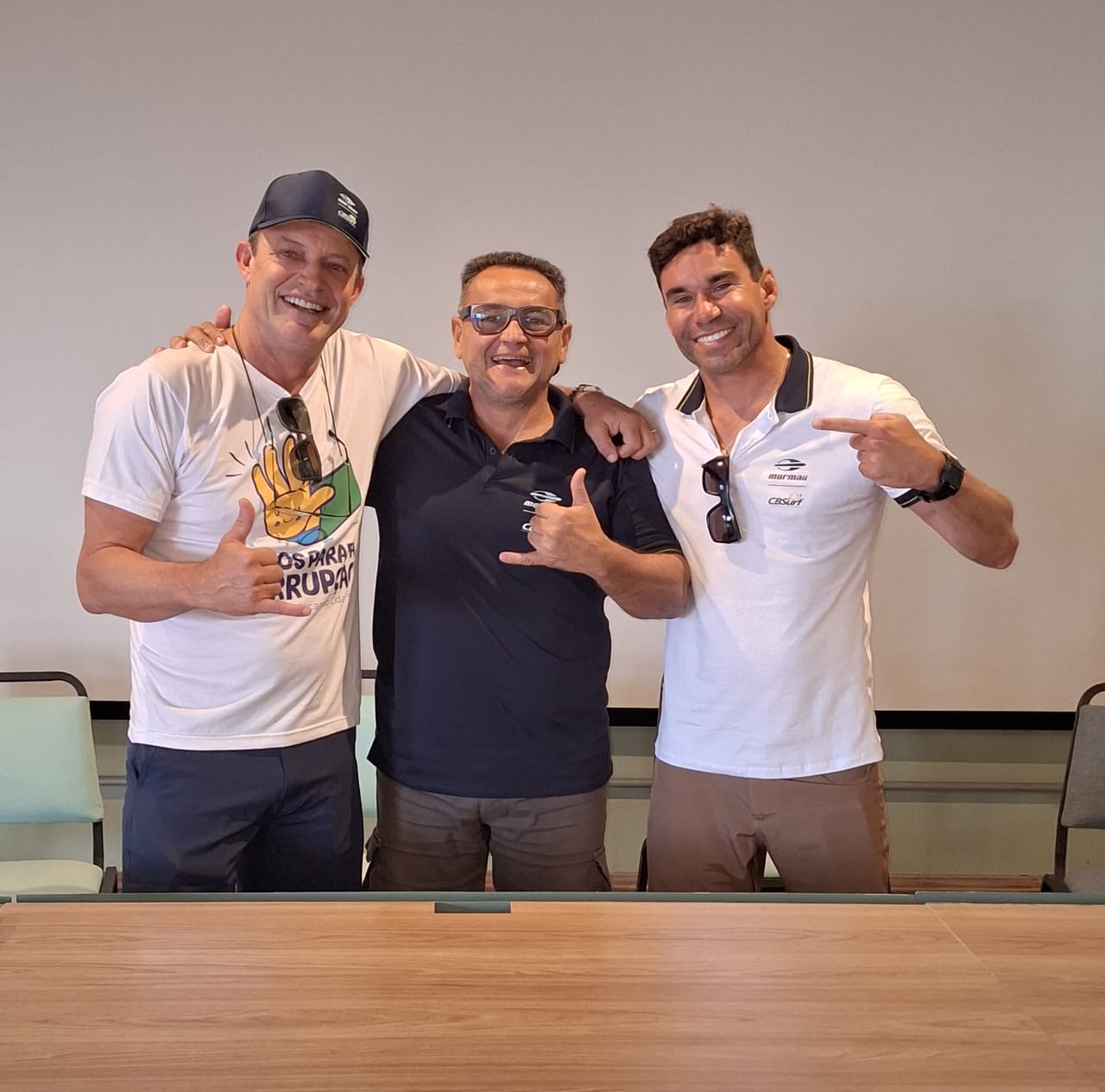 Teco Padaratz, Noélio Sobrinho e Paulo Moura.