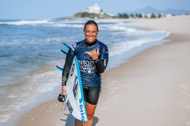 Yolanda Hopkins, Corona Saquarema Pro 2024, Itaúna, Rio de Janeiro. Foto: WSL / Thiago Diz.